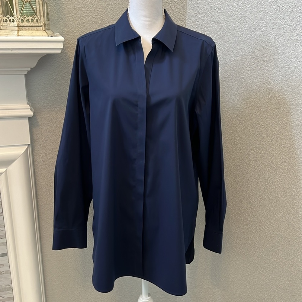 Foxcroft Essential Stretch Non-Iron Shirt - Picture 9 of 14